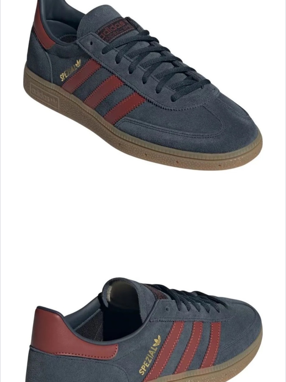 adidas Men’s Spezial Suede Sneaker - Gray with Burgundy